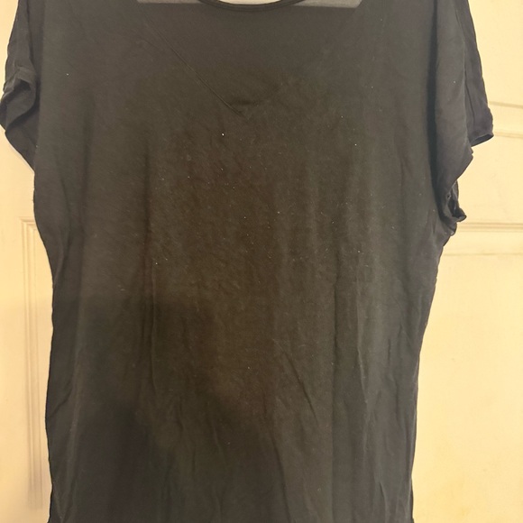 Tahari Black Long Sleeve Tee - Picture 3 of 3